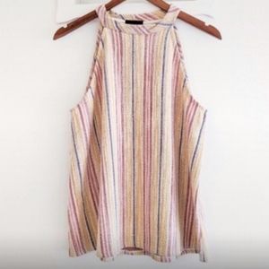 Anthropologie W5 Striped Halter Top